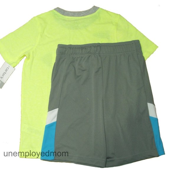 Rocket Spaceship Tee Shorts Oufit Boys Top Shirt 2 pc Set Pant BTS - Picture 5 of 6